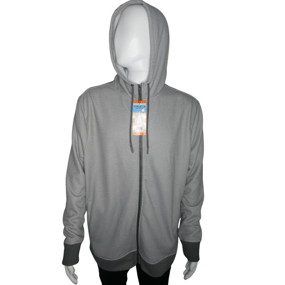 Hang Ten Men's‎  Full-Zip Hoodie Light Grey Size XXL